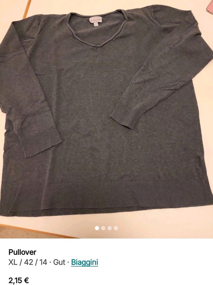 Frauen Kleidung Oberteile Langarmshirt Pulli Tshirt gr 42-44 in Bad Salzungen