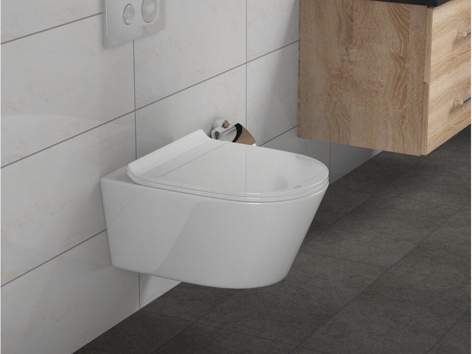 Hänge WC Spülrandlos Toilette inkl. WC Sitz mit Softclose in Dortmund