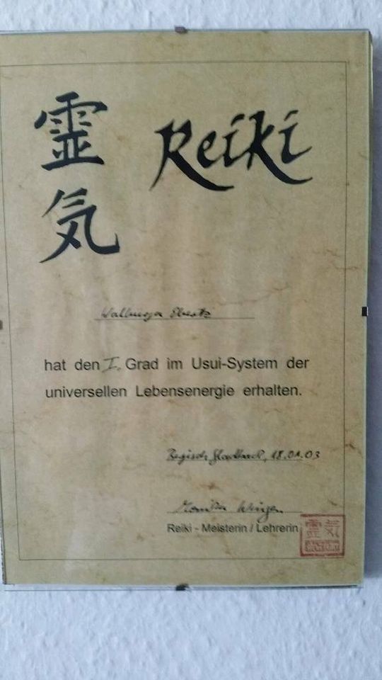 Reiki 3. Grad☆Reiki Meister Einzel Einweihung mit Wunschtermin in Hückeswagen