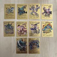 10 goldene Pokémonkarten, Geschenk, nicht original Sachsen - Wittgensdorf Vorschau