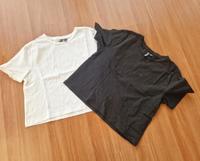 T-Shirt von PIECES in schwarz und weiß, Gr. S, Kurzform Bayern - Eltmann Vorschau