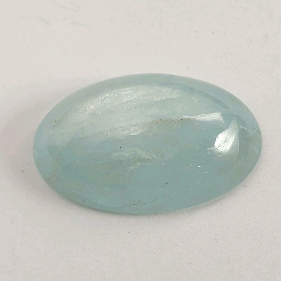 Echtes ovales Aquamarin Katzenauge ( 32,33 Ct. ) 28,8 x 18,4 mm in Recklinghausen