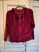 Leela Cotton Strickjacke M 38 weinrot Samt Nikkijacke Sweatjacke Huchting - Grolland Vorschau