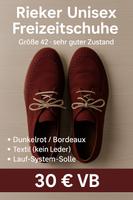 Rieker Unisex Freizeitschuhe Größe 42 – sehr guter Zustand Nordrhein-Westfalen - Lippstadt Vorschau