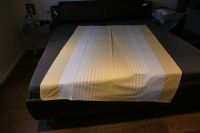Qualitäts-Bettbezug 135 x 200 cm Baumwolle gelb weiß gestreift Nordrhein-Westfalen - Neuenkirchen Vorschau