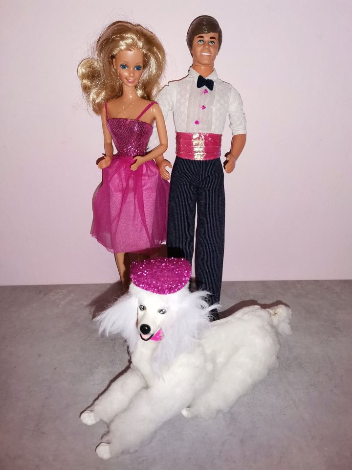 BARBIE Day to Night + Ken + Pudel MyLord, 1984 / 1985, #7929 in Hamersleben