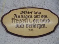 Bibel Vers Schild Spruch antik 1938 Sachsen - Freiberg Vorschau