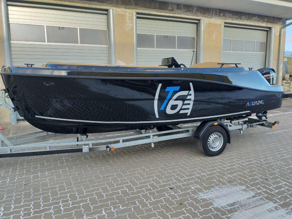 Motorboot Aqua 24 615 Tender + Mercury F60ELPT+1800kg Trailer Neu in Hohen Wangelin