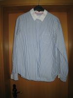 Damen Bluse, Gr. 38, blau-weiß gestreift mit weißem Kragen, H & M Bayern - Schwarzenbach a d Saale Vorschau