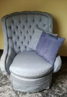 Sessel Polster Chippendale Chesterfield Salon Kabinett blau Baden-Württemberg - Karlsruhe Vorschau