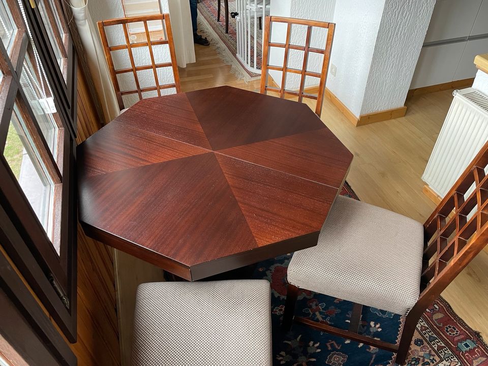 Esstisch Tisch mit 4 Stühlen Mahagoni Antik in Olpe