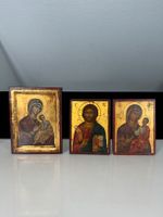 3 Antike Byzantinische Ikonen auf Holz Eitempera Gold Handarbeit Nordrhein-Westfalen - Korschenbroich Vorschau