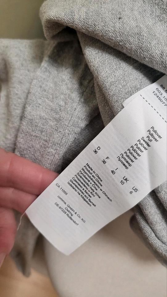 Comma Damenfeinstrickpullover Gr.36 Grau Neuwertig in Braunschweig