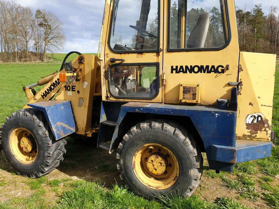 Hanomag Radlader 10E mit Schaufel und Gabel  SW in Polling Kr Mühldorf a Inn