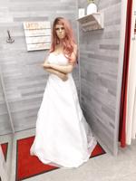 Brautkleid A-Linie Gr.40/42 Weiss Mit Reifrock Hansestadt Demmin - Demmin Vorschau