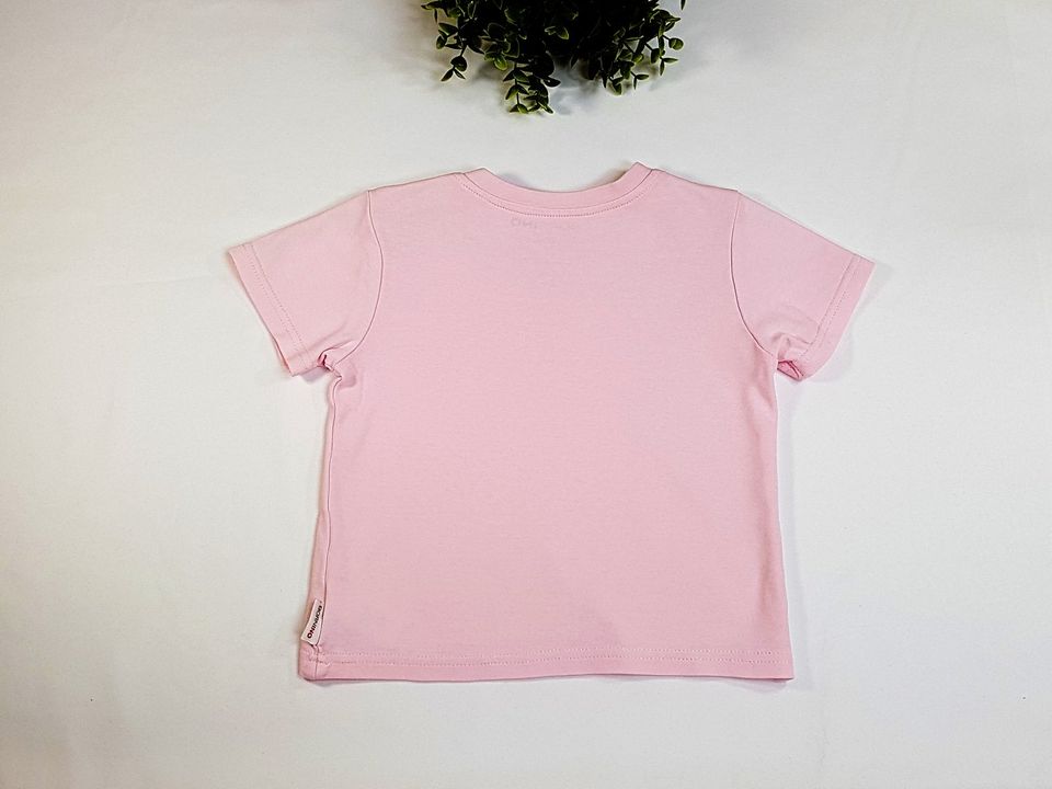 Bornino Mädchen T-Shirt Kurzarm Shirt Top uni rosa 86 92 in Lippstadt