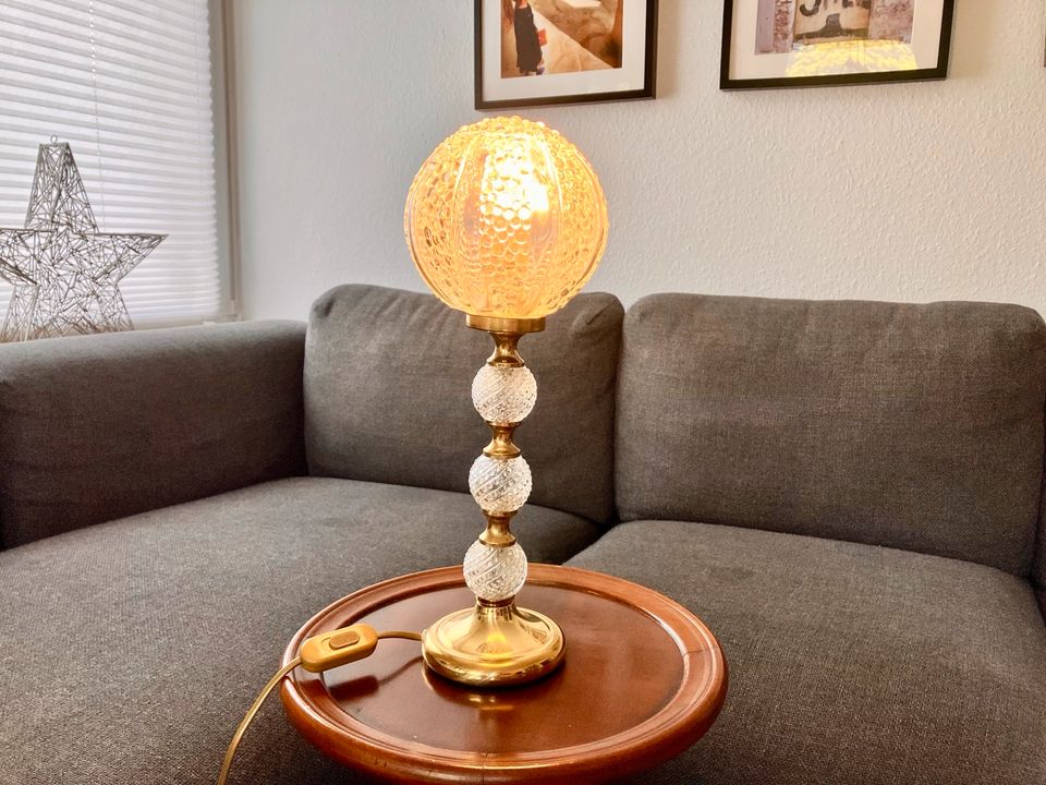 Lampe Tischlampe elegant aus Messing und Glas in Köln
