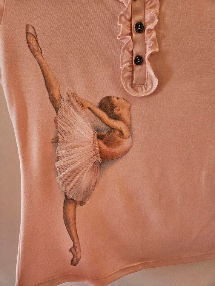 Shirt rosa mit Ballerina Gr. 110 in Potsdam