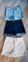 Shorts Jeans H&M 146 Mädchen Top weiß blau hellblau Nordrhein-Westfalen - Detmold Vorschau