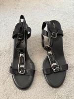 Schicke Sandalen, Wedges, Gr. 41, Schwarz, Sehr guter Zustand Baden-Württemberg - Weinheim Vorschau