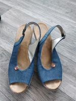 Damen Sandalen Rieker gr 40 Jeans Blau Nordrhein-Westfalen - Lage Vorschau