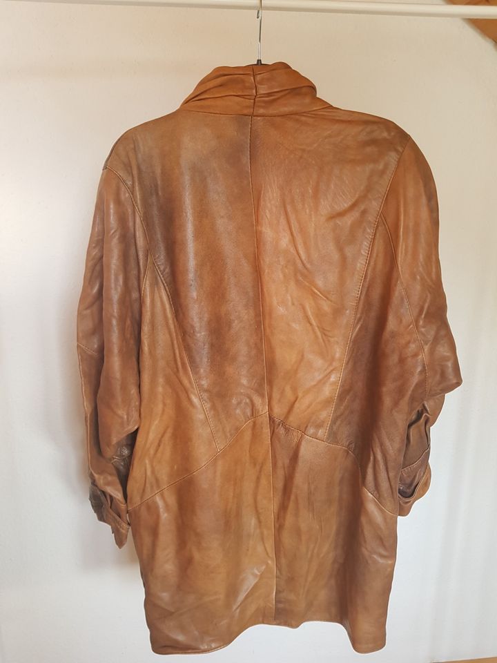 Vintage Echtlederjacke, Original 80er Jahre in Freiburg im Breisgau