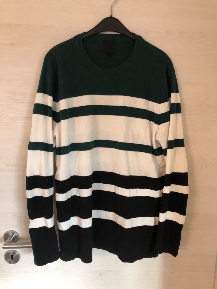 H&M Pullover Pulli Sweater Freizeit gestreift Größe XL in Deggendorf