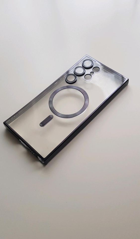 Samsung S24 ultra Magsafe hülle case transparent schwarz in Lünen