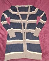 36 38 AJC Arizona Strickjacke Cardigan blau beige weiß Sachsen-Anhalt - Wolfen Vorschau