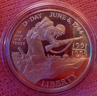 D-Day 1 $ Dollar Silber Münze commemoratives Bayern - Farchant Vorschau