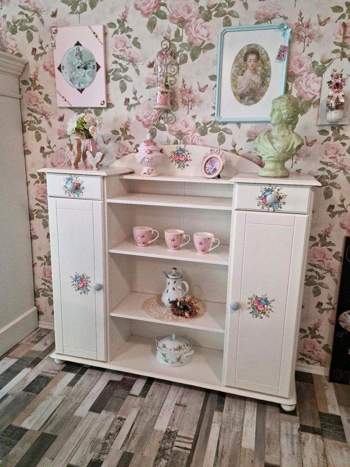 ⚘️⚘️Shabby Chic tolles Highboard Landhausstil weiß⚘️⚘️ in Herne