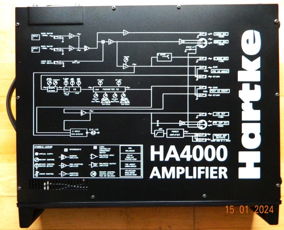 Bass-Verstärker HARTKE  HA 4000   400 Watt  Topteil in Offenburg