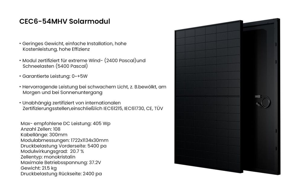 Powerness Lite 405W Full Black 405Wx36 Full Black Photovoltaik Solarmodul-Mönchengladbach in Mönchengladbach