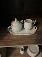 Zucker + Milch Set mit Untersetzer Hutschenreuther Viktoria weiß Niedersachsen - Holdorf Vorschau