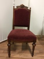 Stuhl für Frisiertisch Schminktisch Antik 42 cm hoch bordeauxrot Nordrhein-Westfalen - Leverkusen Vorschau