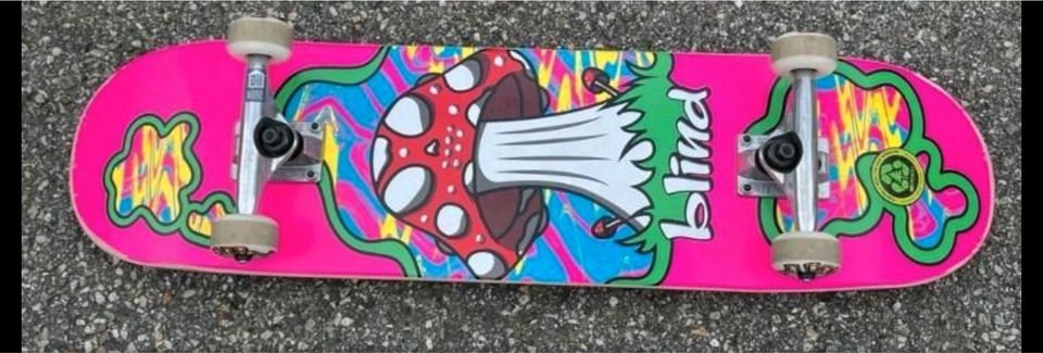 ⭐️TOP ⭐️ Skateboard Skatedeluxe Pink Mushroom 7.75 in Haag in Oberbayern