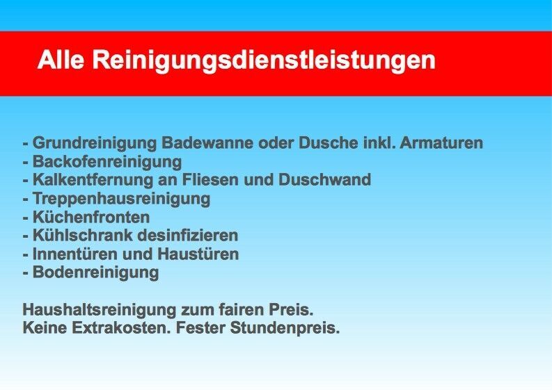 Fensterreinigung / Fensterputzer EFH / DHH / RH zum Festpreis in Lübeck