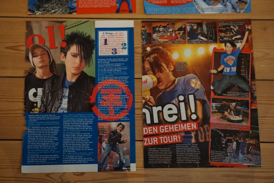 Tokio Hotel Bill Tom Kaulitz Plakat Berichte Artikel Sammlung TOP in Dortmund