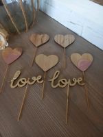 Herzstecker★Holz★Deko★Herzchen★Geschenk +Zugabe love-Stecker Nordfriesland - Neukirchen Vorschau