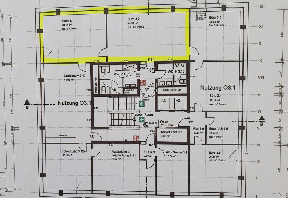 80 m² Büro/Praxis/Kanzlei - zentral mit Blick ins Grüne inkl. Heizkosten! in Lemgo