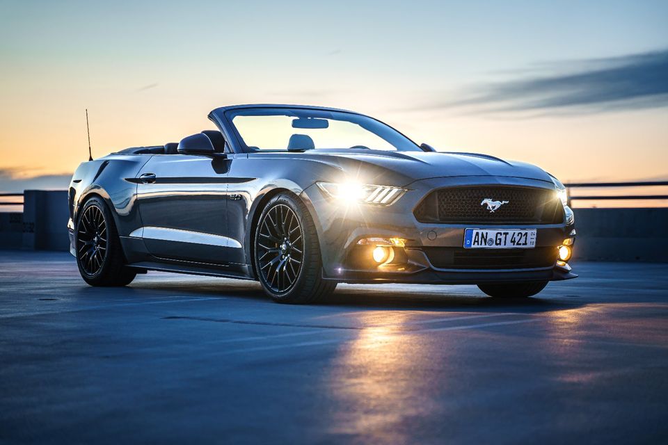 Ford Mustang GT 5.0 V8 Cabrio mieten - Sportwagen selber fahren in Sachsen bei Ansbach