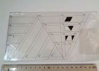 Patchwork Lineal Quilt Tool Nählineal Rauten Dreieck wie Sidekick Rheinland-Pfalz - Glanbrücken Vorschau