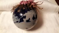 Weihnachtskugel blau-grau Westerwälder Keramik Dithmarschen - Lohe-Rickelshof Vorschau