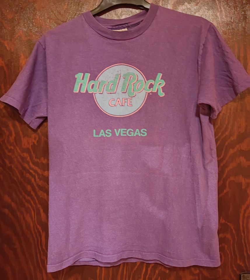 Hard Rock Cafe T Shirt Las Vegas, Retro, USA Lila in Stuttgart