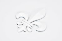 3D Lilie Fleur de Lys Lis Auto Deko Emblem Aufkleber Logo Sticker Bayern - Augsburg Vorschau