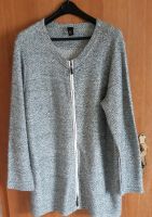 Strickjacke Boucle Gr. 48 grau weiss Niedersachsen - Holzminden Vorschau