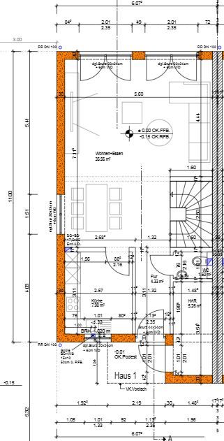 Provisionsfreie Reihenhaus Ensemble Monsheim / Kriegsheim mit 5ZKB + Garten + Balkon + 2 Stellplätze in Monsheim