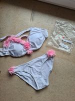 Bikini weiß mit rosa Blüten Größe S neu Hessen - Bad Hersfeld Vorschau