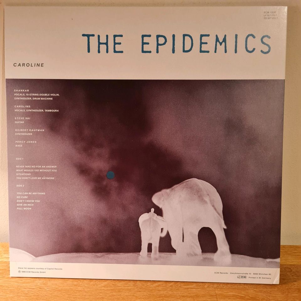 LP Epidemics Shankar ECM Pop Rock Vinyl  Schallplatte Disco in München