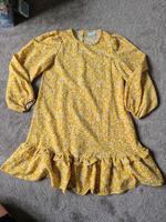 Vila Kleid Rüschen geblümt Senfgelb Gr. 36 neu Brandenburg - Potsdam Vorschau